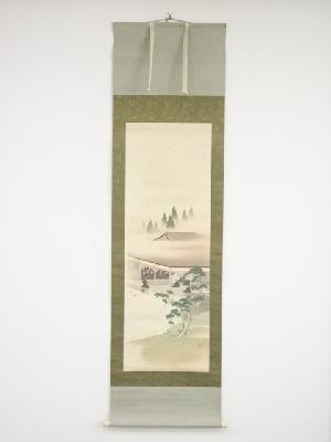 昭和5（1930）年　玉鳳筆　真行両座　肉筆絹本掛軸（共箱）